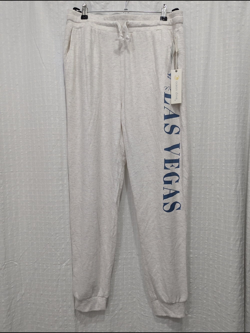 Ocean Drive Cream Drawstring Sweatpants